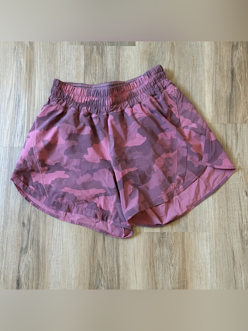 Lululemon Athletica Women's Pink Camo Athletic Shorts